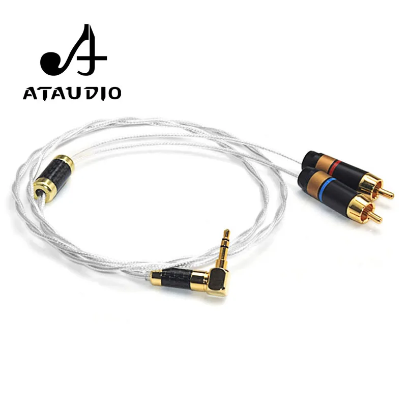 ATAUDIO Hifi Серебряный 3,5 мм штекер к 2 RCA Штекерный кабель аудио вспомогательный стерео Y разветвитель Кабель
ATAUDIO Hifi Серебряный 3,5 мм штекер к 2 RCA Штекерный кабель аудио вспомогательный стерео Y разветвитель Кабель