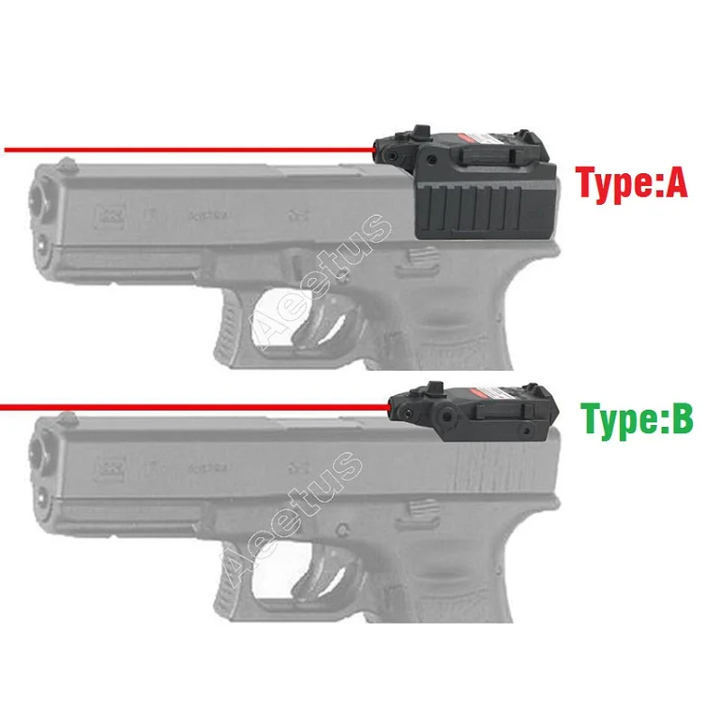 Тактический красный лазерный прицел компактный ручной пистолет для Glock 17 18C 22 34