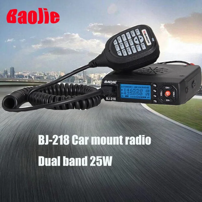 Новая Автомобильная рация радио baojie Comunicador bj 218 Mini Mobile Radio VHF/UHF Ham CB ham transceiver|Рации| |