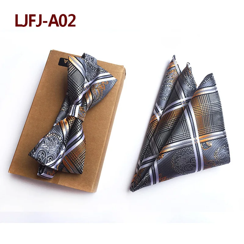 Fashion Man Grid Paisley Woven Jacquard Self Bow Tie Handkerchief Pocket Square Bowtie Set
Fashion Man Grid Paisley Woven Jacquard Self Bow Tie Handkerchief Pocket Square Bowtie Set