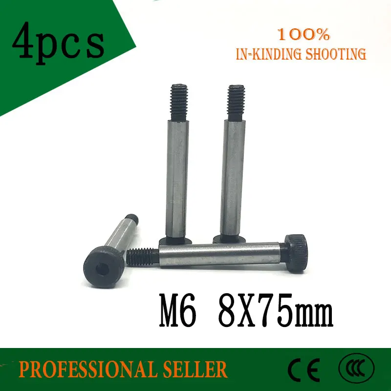 4 Pieces M6 Threaded 8 x 75mm 12.9 Grade Alloy Steel Hexagon Socket Head Shoulder Screw Bolt
4 Pieces M6 Threaded 8 x 75mm 12.9 Grade Alloy Steel Hexagon Socket Head Shoulder Screw Bolt