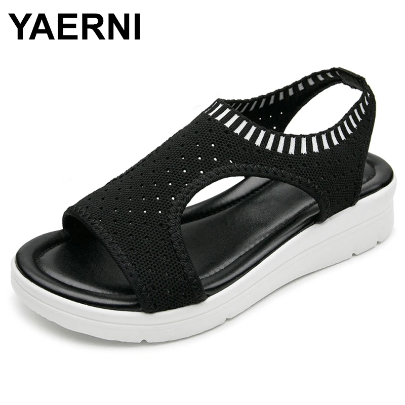 Женские босоножки YAERNI, дышащие, черные, белые, на платформе, для прогулок, для лета, 2021
Женские босоножки YAERNI, дышащие, черные, белые, на платформе, для прогулок, для лета, 2021