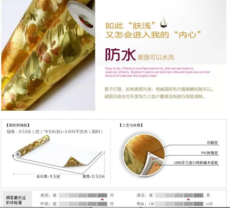 Luxury 3d Metallic Wallpaper Gold Foil Wallpaper For Living Room Entrance Study Walls 3 d Golden Flower Texture Wall Paper Roll
Luxury 3d Metallic Wallpaper Gold Foil Wallpaper For Living Room Entrance Study Walls 3 d Golden Flower Texture Wall Paper Roll