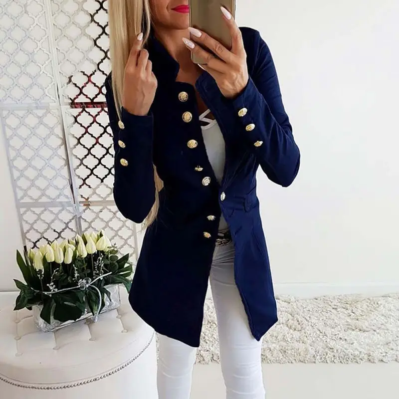 Autumn Winter Blazer Women Fashion Single Breasted Blue Red Blazers Casual Slim Blazer Coat Female Formal Suit
Autumn Winter Blazer Women Fashion Single Breasted Blue Red Blazers Casual Slim Blazer Coat Female Formal Suit