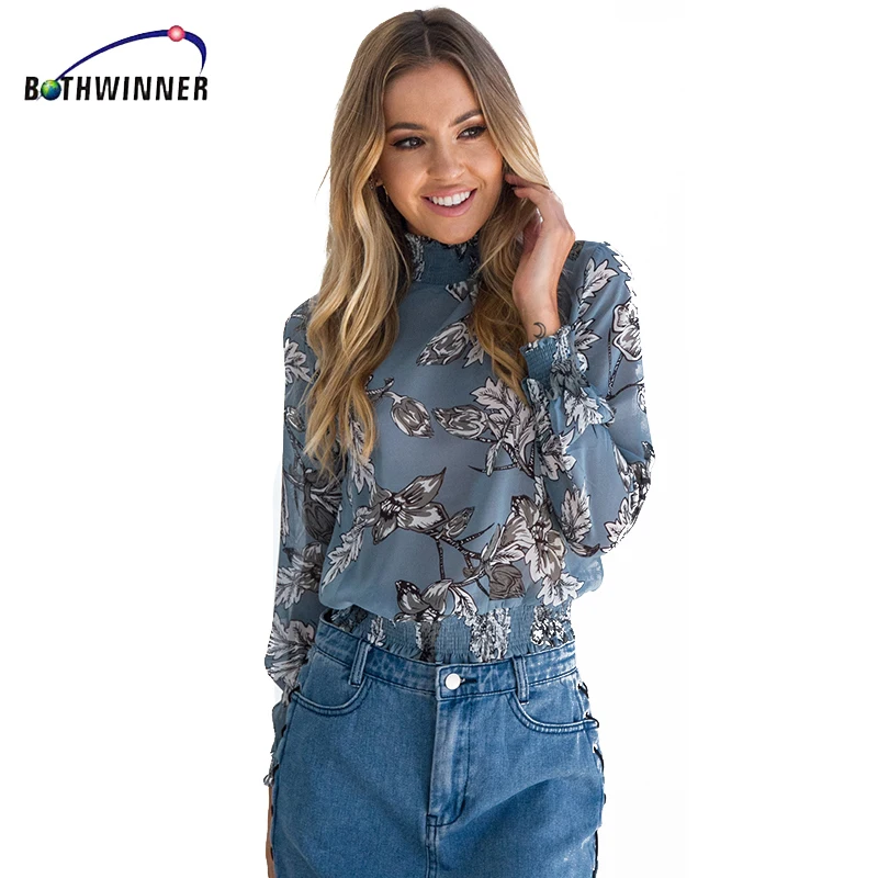 Bothwinner Autumn Vintage Floral Print Chiffon Women's Blouse High Neck Women's Shirts Party Blouses Tops Long Sleeve Blusas
Bothwinner Autumn Vintage Floral Print Chiffon Women's Blouse High Neck Women's Shirts Party Blouses Tops Long Sleeve Blusas