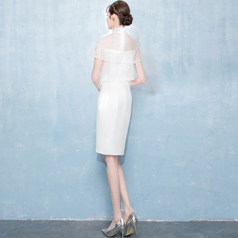 White Lace Slim Elegant Sexy Chinese Female Cheongsam Dress Vestidos Chinos Oriental Wedding Gowns Party Dresses Size XS-XXL
White Lace Slim Elegant Sexy Chinese Female Cheongsam Dress Vestidos Chinos Oriental Wedding Gowns Party Dresses Size XS-XXL