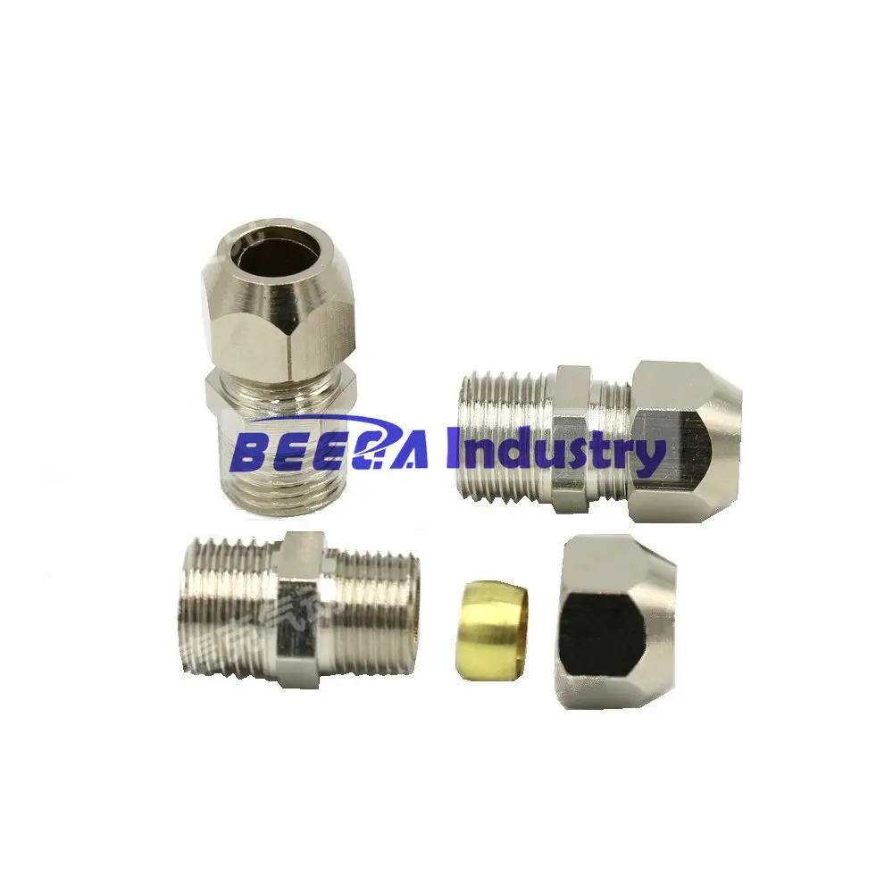 Copper pneumatic quick connector, suitable for copper pipe 4/6/8/10/12/14/16mm, Male thread M5, 1/8, 1/4, 3/8, 1/2
Copper pneumatic quick connector, suitable for copper pipe 4/6/8/10/12/14/16mm, Male thread M5, 1/8, 1/4, 3/8, 1/2