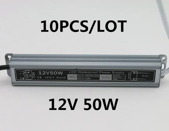 10pcs 3 years warranty DC 12V 50W waterproof IP67 led driver adapter led light transformer 4.16A power charger for leds lamp
10pcs 3 years warranty DC 12V 50W waterproof IP67 led driver adapter led light transformer 4.16A power charger for leds lamp