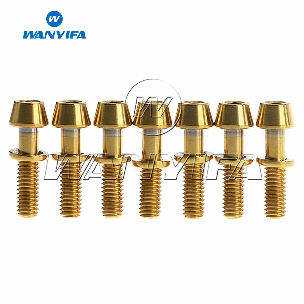 Wanyifa Titanium Boltm4x15.3mm Allen Hex Taper Screw with Washers for Ritchey C260 Bicycle Stem 7pcs
Wanyifa Titanium Boltm4x15.3mm Allen Hex Taper Screw with Washers for Ritchey C260 Bicycle Stem 7pcs