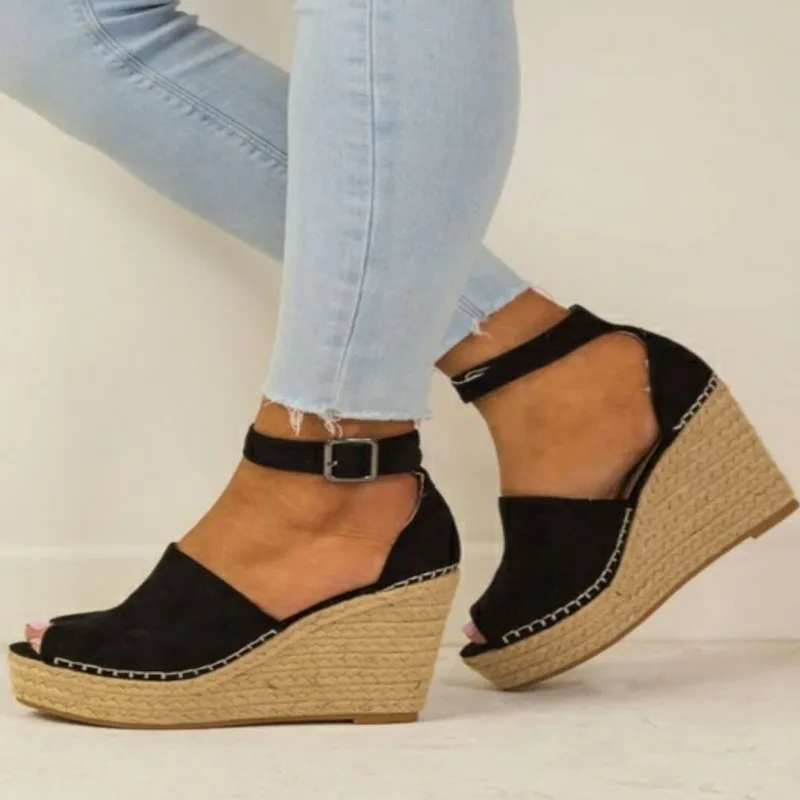 Lady Girl Bohemia Fishmen Ankle Strap Sandals Shoes Summer Women Weave Hemp Thick Platform Wedge Sandals Shoes
Lady Girl Bohemia Fishmen Ankle Strap Sandals Shoes Summer Women Weave Hemp Thick Platform Wedge Sandals Shoes