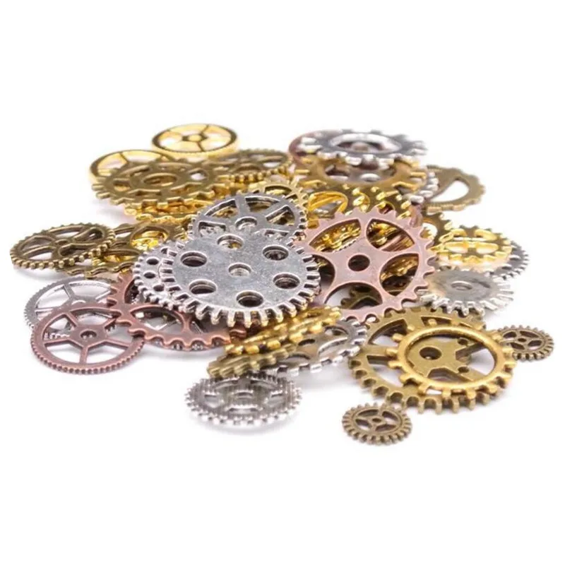 40pcs Mixed Styles Alloy Metal Vintage Steampunk Gear Charms Jewelry Findings For DIY Bracelets Necklace Jewelry Making Z81
40pcs Mixed Styles Alloy Metal Vintage Steampunk Gear Charms Jewelry Findings For DIY Bracelets Necklace Jewelry Making Z81