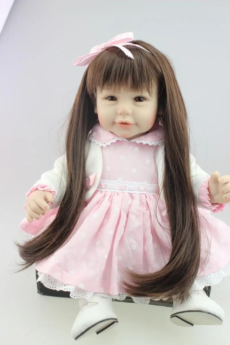Silicone reborn baby doll toys for girl, lifelike reborn babies play house toy birthday gift girl brinquedods pink princess doll
Silicone reborn baby doll toys for girl, lifelike reborn babies play house toy birthday gift girl brinquedods pink princess doll