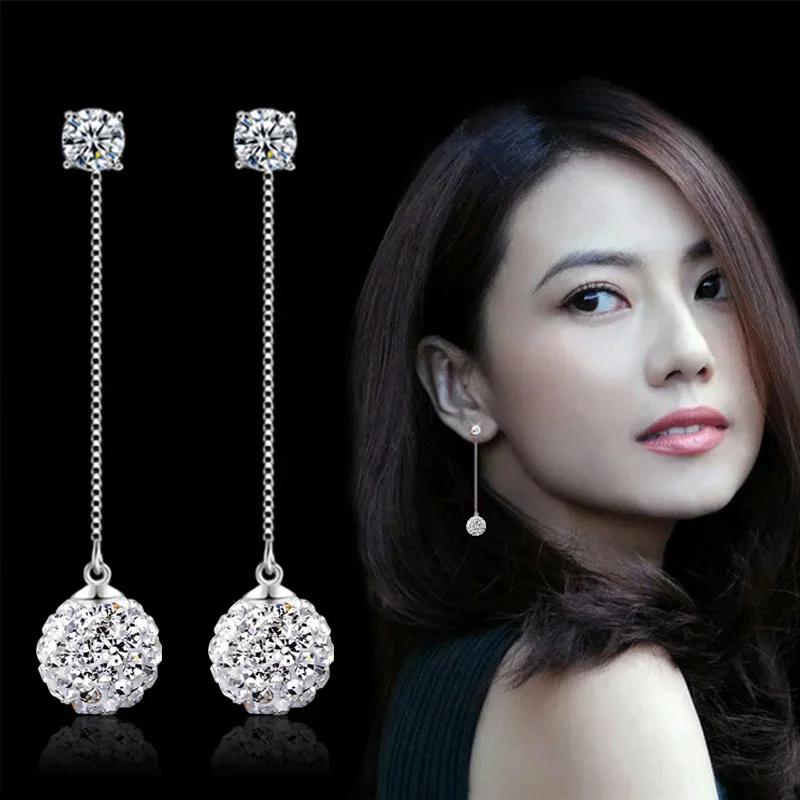 Hight Quality Fashion Jewelry New Shambhala Crystal 925 Sterling Silver Drop Earrings for Women Girls Gift Wholesale
Hight Quality Fashion Jewelry New Shambhala Crystal 925 Sterling Silver Drop Earrings for Women Girls Gift Wholesale