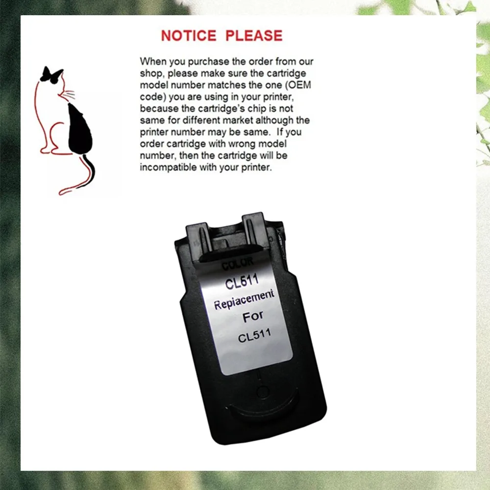 YOTAT Rmanufactured Ink cartridge CL511 CL 511 CL-511 for Canon PIXMA MP230/MP250/MP260/MP280/MP480/MP495/MX320/MX360/iP2700
YOTAT Rmanufactured Ink cartridge CL511 CL 511 CL-511 for Canon PIXMA MP230/MP250/MP260/MP280/MP480/MP495/MX320/MX360/iP2700