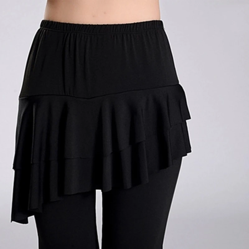 Women Latin Dance Skirt Pants L-4XL Plus Size Yoga Fitness Divided 4 Style Square Belly Clothing | Тематическая одежда и