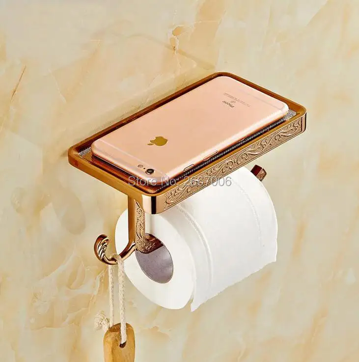 Free Shipping 2 Pcs Muti-Colors Square Carving Design Gold Toilet paper holder with shelf Mobile phone Holder towel rack ZR2332
Free Shipping 2 Pcs Muti-Colors Square Carving Design Gold Toilet paper holder with shelf Mobile phone Holder towel rack ZR2332