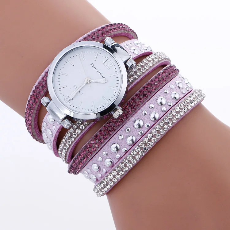 New Fashion Women Watches Thin Multi Layers Winding Quartz Bracelet Watch PU Leather Wristwatch Relogio Feminino reloj mujer
New Fashion Women Watches Thin Multi Layers Winding Quartz Bracelet Watch PU Leather Wristwatch Relogio Feminino reloj mujer