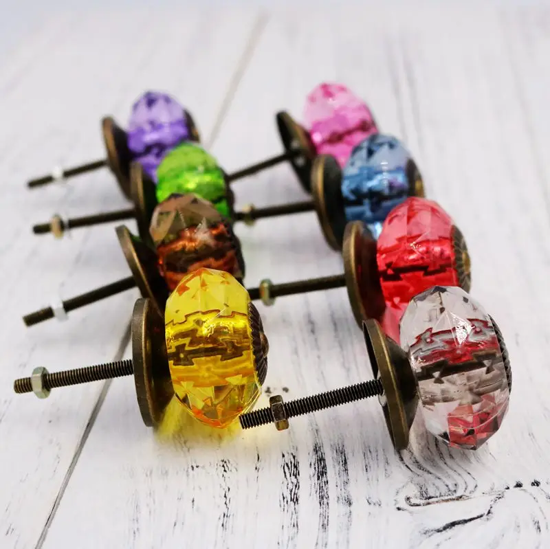 1x Colorful 38mm Furniture Knob Cabinet Knob Cupboard Closet Drawer Dresser Knob Handle Acrylic Crystal Pull
1x Colorful 38mm Furniture Knob Cabinet Knob Cupboard Closet Drawer Dresser Knob Handle Acrylic Crystal Pull