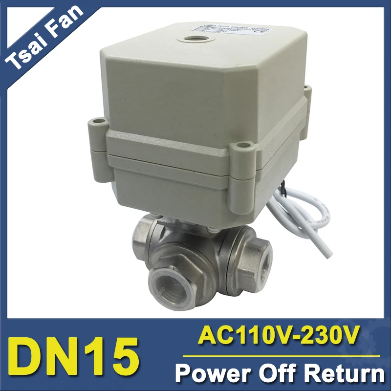 AC110-230V Мощность Off обратный клапан 3-х полосная L/T Тип BSP/NPT 1/2 ''Нержавеющая сталь Электрический запорный клапан воды 10Nm
AC110-230V Мощность Off обратный клапан 3-х полосная L/T Тип BSP/NPT 1/2 ''Нержавеющая сталь Электрический запорный клапан воды 10Nm