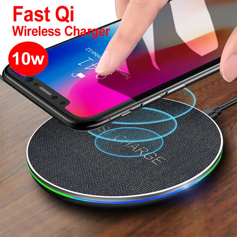 10W Fast Wireless Charging Pad for iPhone X XR XS MaX Qi Wireless Charger For Samsung Mobile Phones
10W Fast Wireless Charging Pad for iPhone X XR XS MaX Qi Wireless Charger For Samsung Mobile Phones