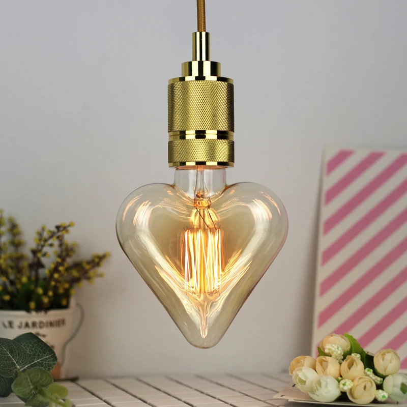 10pcs 40W Classical Vintage Retro Edison Light E27 Filament Peach Heart Nostalgic Edison Bulb AC220V Antique Edison Bulb
10pcs 40W Classical Vintage Retro Edison Light E27 Filament Peach Heart Nostalgic Edison Bulb AC220V Antique Edison Bulb