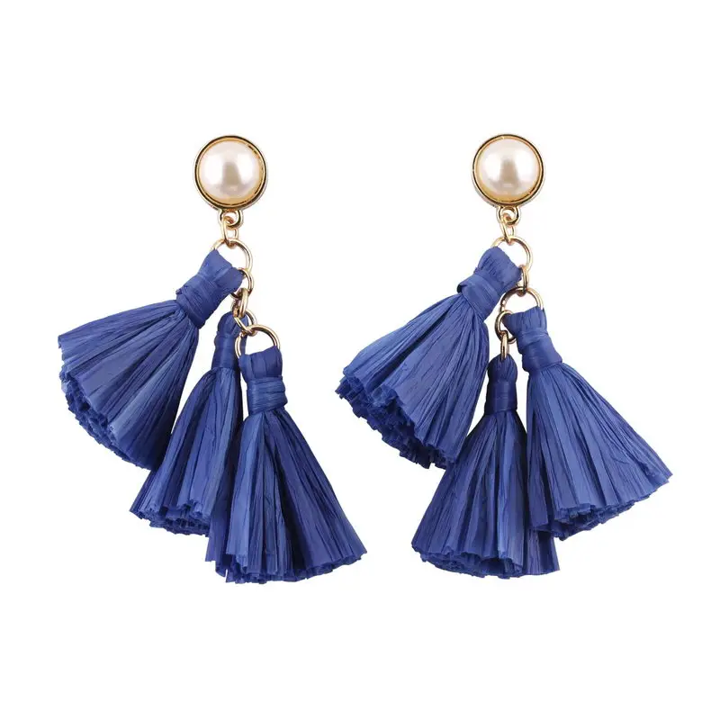 ZWPON 2020 Pearl Raffia Straw Tassel Chandelier Earrings Light Weight Fashion Bohemian Jewelry Dangle Statement Earrings Women
ZWPON 2020 Pearl Raffia Straw Tassel Chandelier Earrings Light Weight Fashion Bohemian Jewelry Dangle Statement Earrings Women
