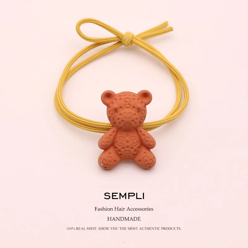 Sempli Nylon Rubber Elastic Hair Bands For Women Girls 3D Bear Shape Candy Color Hair Band Kid Children Hair Accessories
Sempli Nylon Rubber Elastic Hair Bands For Women Girls 3D Bear Shape Candy Color Hair Band Kid Children Hair Accessories