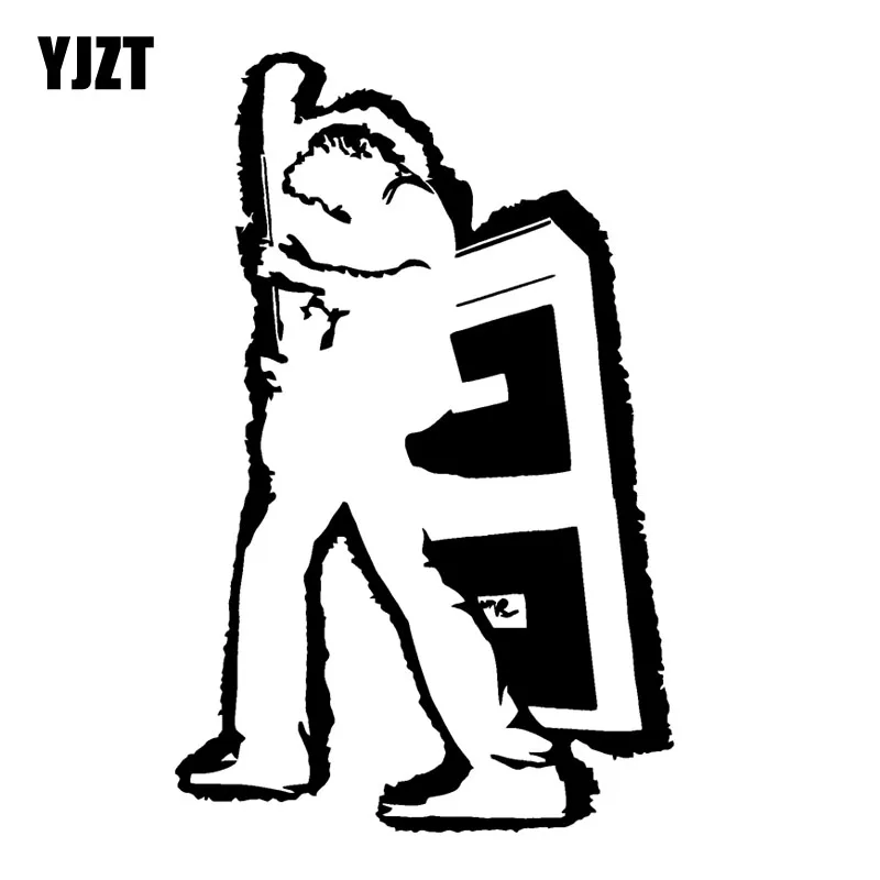 YJZT 12.7CM*19.9CM Creative Cartoon Warrior Vinyl Decal Black Silver Car Sticker C13-000678
YJZT 12.7CM*19.9CM Creative Cartoon Warrior Vinyl Decal Black Silver Car Sticker C13-000678