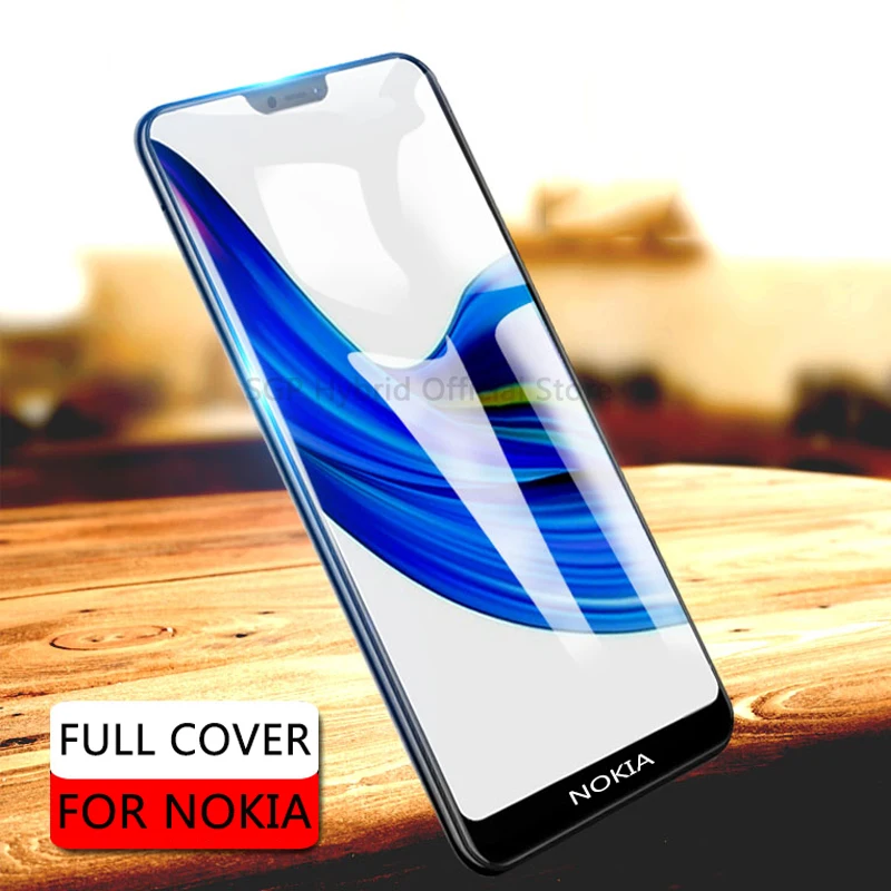 Полностью закаленное стекло для Nokia 3 5 6 7 8 1 Plus X5 X6 2017 2018 2019 Защитная пленка экрана