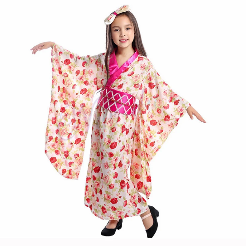 Kids Japanese Kimono Traditional Geisha Cosplay Costume Asian Girls Anime Halloween Party Children's Clothing
Kids Japanese Kimono Traditional Geisha Cosplay Costume Asian Girls Anime Halloween Party Children's Clothing