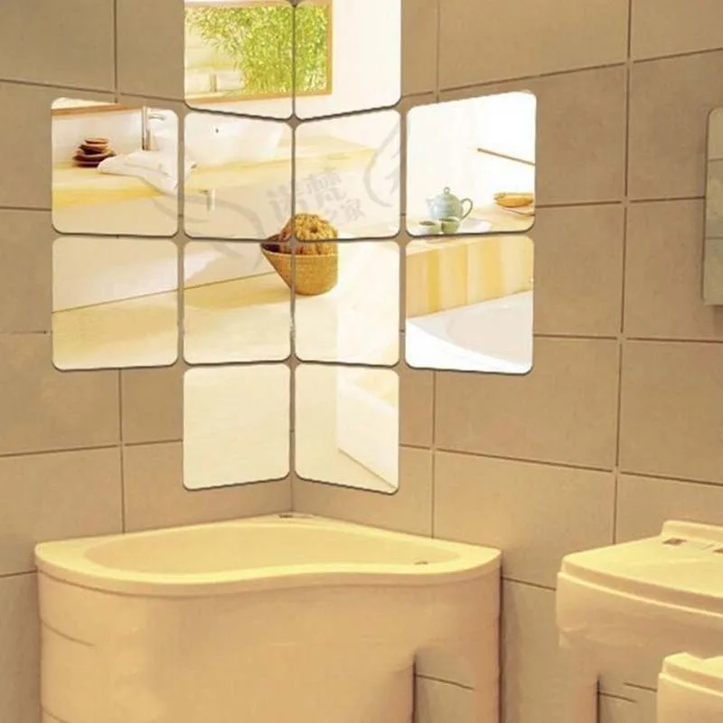 Acrylic Mirror Surface Wall Stickers for Toilet Bathroom Decoratio Poster 15*15cm Acrylic Mural Self-adhesive Square Wall Decals
Acrylic Mirror Surface Wall Stickers for Toilet Bathroom Decoratio Poster 15*15cm Acrylic Mural Self-adhesive Square Wall Decals