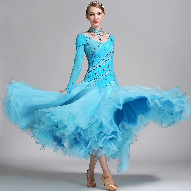 New Ballroom Competition Dance Dress Women Lady's Stage Tango Waltz Flamenco Ballroom Dancing Dresses
New Ballroom Competition Dance Dress Women Lady's Stage Tango Waltz Flamenco Ballroom Dancing Dresses