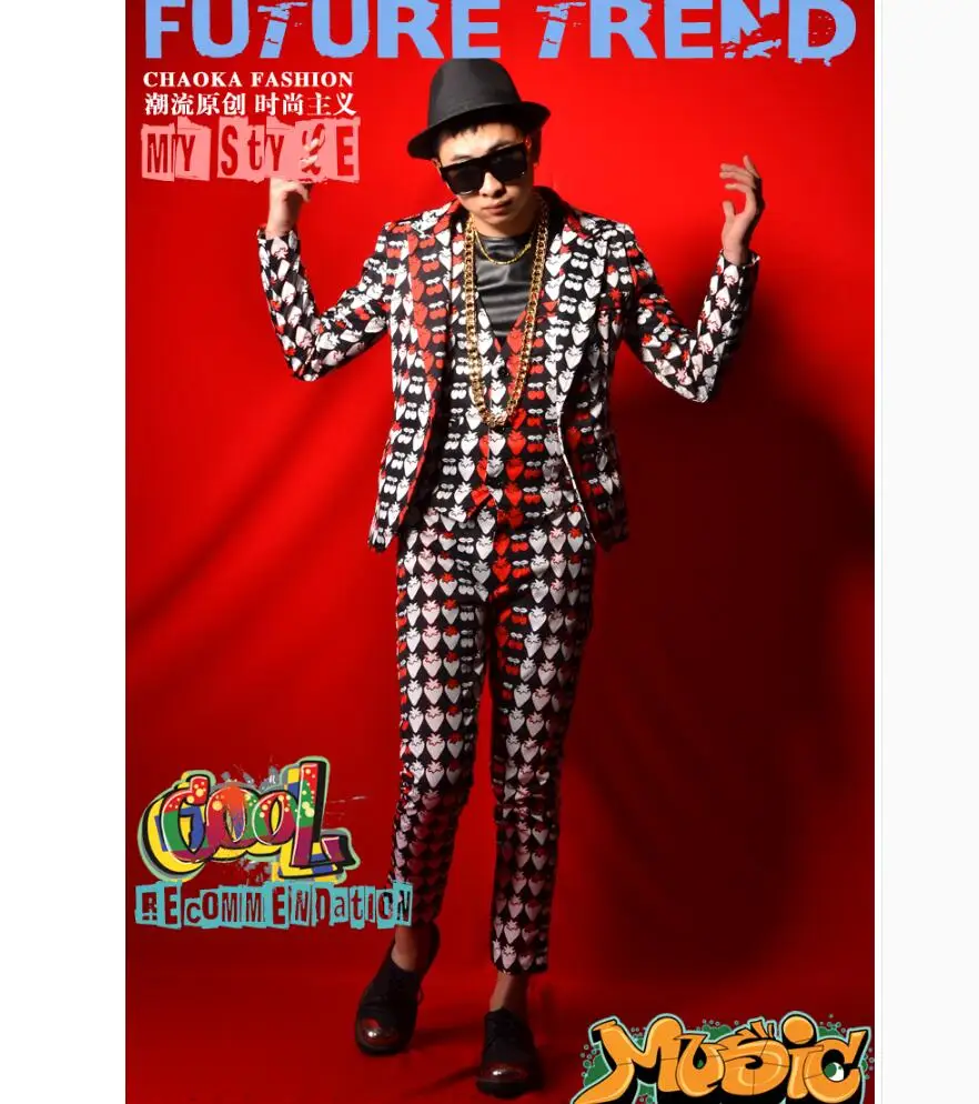 M-5xl New 2021 Nightclub Men's Singe Fashion Strawberry Printing Suit Dress Bar Performance Clothing Singer Stage Costumes
M-5xl New 2021 Nightclub Men's Singe Fashion Strawberry Printing Suit Dress Bar Performance Clothing Singer Stage Costumes