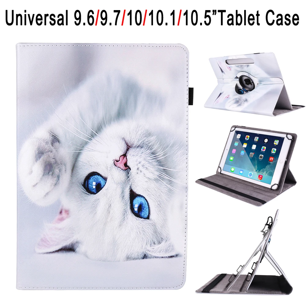 Чехол для Samsung Huawei Lenovo Asus Teclast iPad 9 6 7 10 1 5 планшет 360 градусов вращающийся чехол с