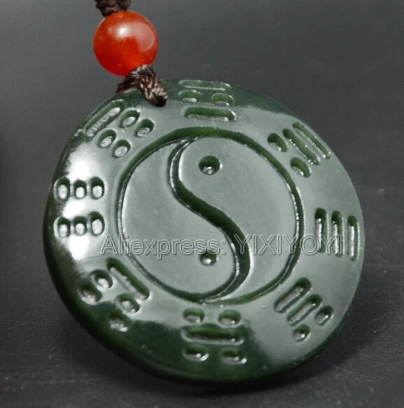 Beautiful Natural Green HeTian Jade Carved Chinese TaiJi BaGua Amulet Lucky Pendant + Free Necklace Certificate Fine Jewelry
Beautiful Natural Green HeTian Jade Carved Chinese TaiJi BaGua Amulet Lucky Pendant + Free Necklace Certificate Fine Jewelry