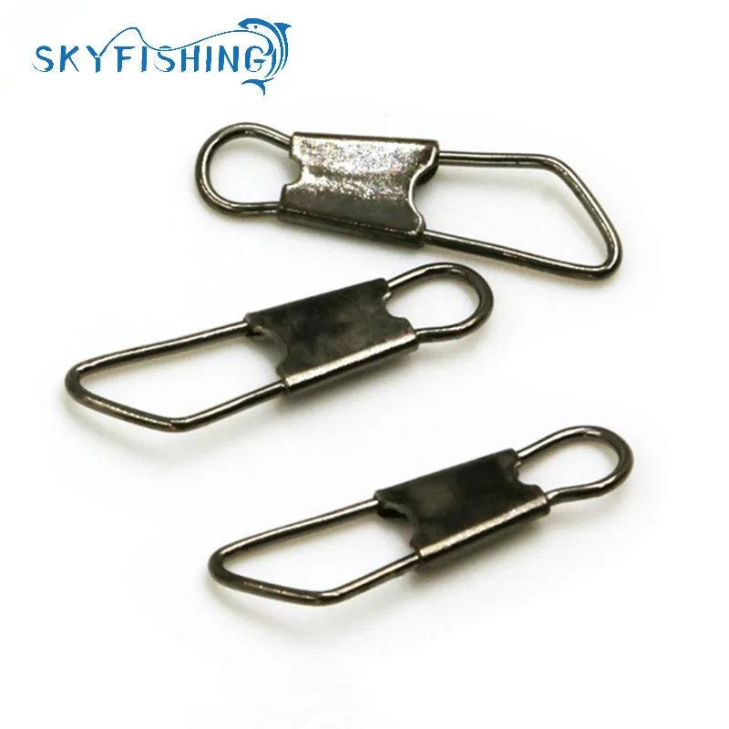 100pcs/lot Fishing Safety Snap Fishing Tackle Accessories Connector Fishing Snap Giratorios Pesca Emerillon Peche
100pcs/lot Fishing Safety Snap Fishing Tackle Accessories Connector Fishing Snap Giratorios Pesca Emerillon Peche
