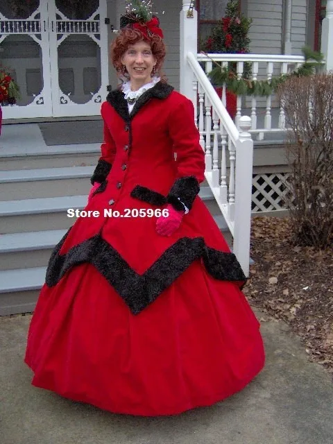 Hot Sale Princess Made-1800s Victorian Dress 1860s Civil War Winter Traveling Gown Over / Dickens Caroling Suit/Party Custom
Hot Sale Princess Made-1800s Victorian Dress 1860s Civil War Winter Traveling Gown Over / Dickens Caroling Suit/Party Custom