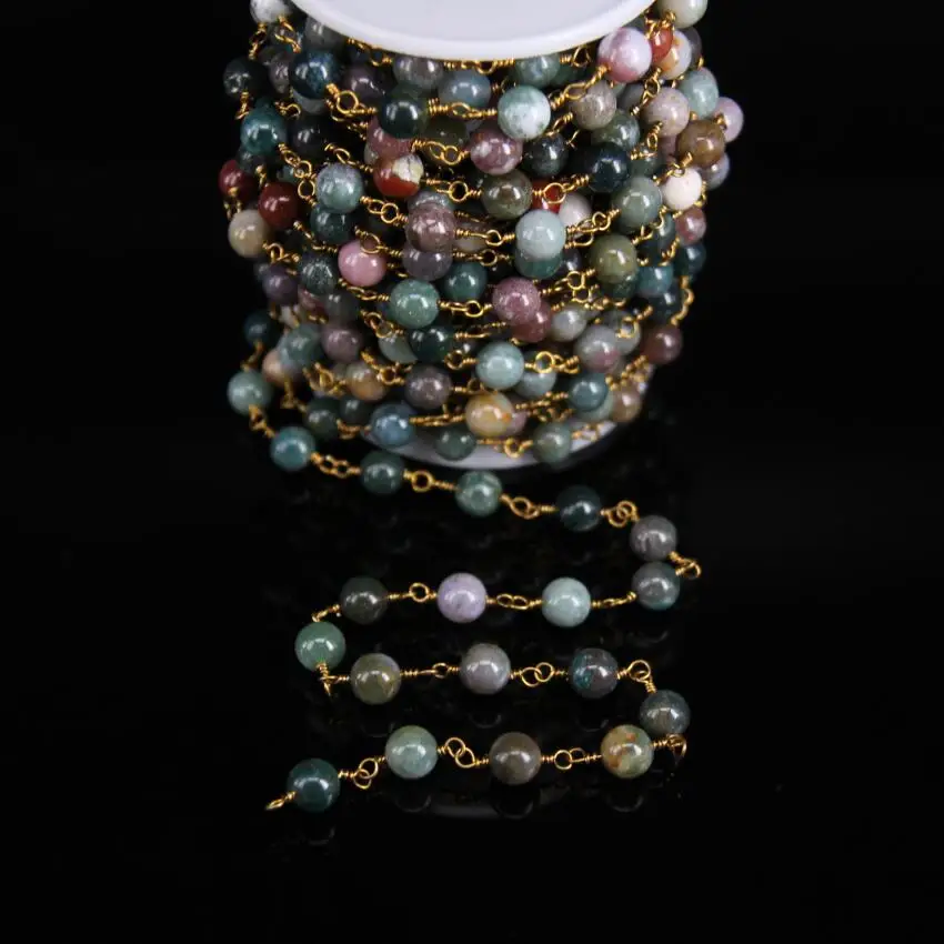 8mm,Indian agate Smooth Round bead Rosary Chain,Natural Green Agate Stone beads Link Brass Wire Wrapped Chain Necklace Bracelets
8mm,Indian agate Smooth Round bead Rosary Chain,Natural Green Agate Stone beads Link Brass Wire Wrapped Chain Necklace Bracelets