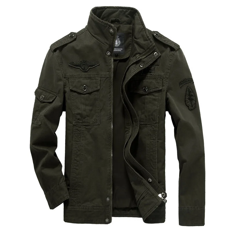 

Cotton Military Jacket Men 2021 Autumn Soldier MA-1 Style Army Jackets Male Brand Slothing Mens Bomber Jackets Plus Size M-6XL