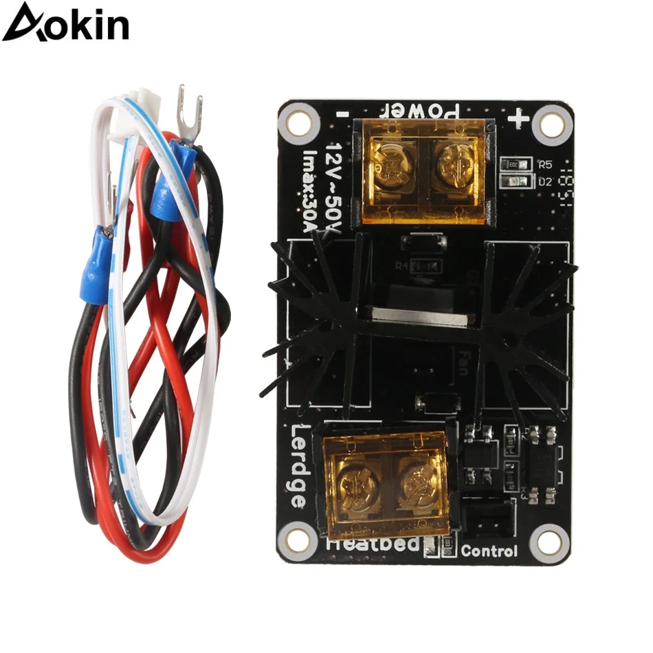 Aokin 30A Mos Tube Heat Bed Power Module Expansion Board High Current Power Load Board with Cables
Aokin 30A Mos Tube Heat Bed Power Module Expansion Board High Current Power Load Board with Cables