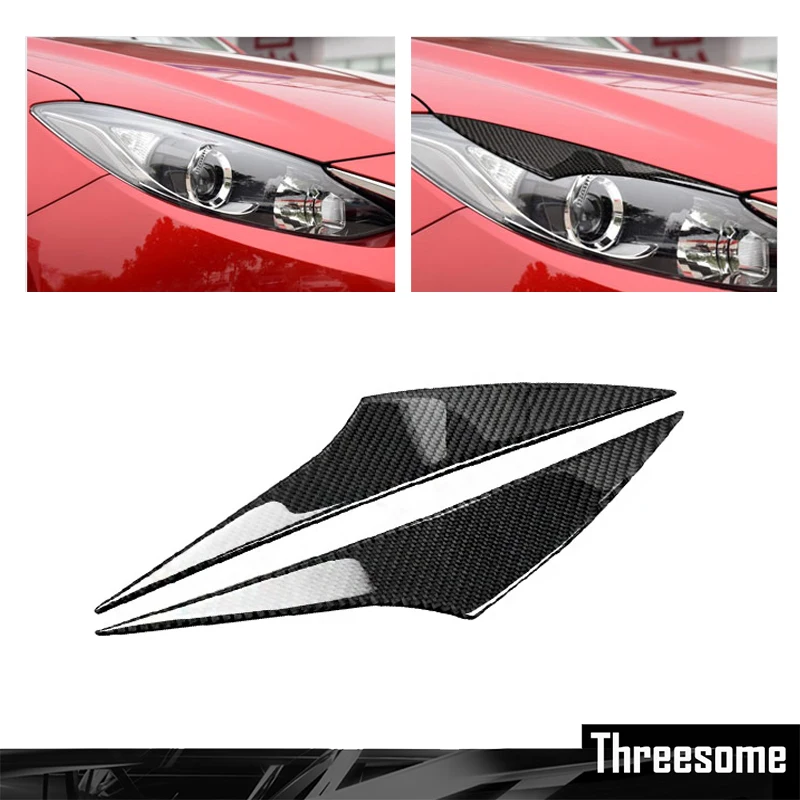 SRXTZM Carbon fiber Headlight Eyebrows Eyelids Decorative Front Headlamp Eyebrow Trim Cover Stickers For Mazda 3 Axela 2014-2016
SRXTZM Carbon fiber Headlight Eyebrows Eyelids Decorative Front Headlamp Eyebrow Trim Cover Stickers For Mazda 3 Axela 2014-2016