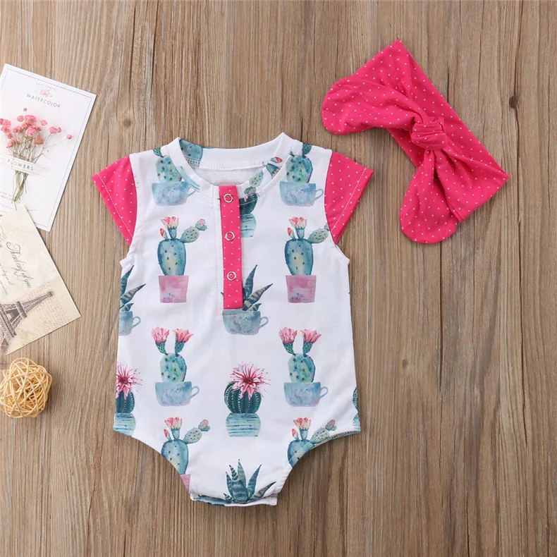 Baby Girl Bodysuits Summer Lovely Toddler Outfits Newborns Rompers with Headbands 2pcs Cactus Print Twins Baby Clothes Bodysuit
Baby Girl Bodysuits Summer Lovely Toddler Outfits Newborns Rompers with Headbands 2pcs Cactus Print Twins Baby Clothes Bodysuit