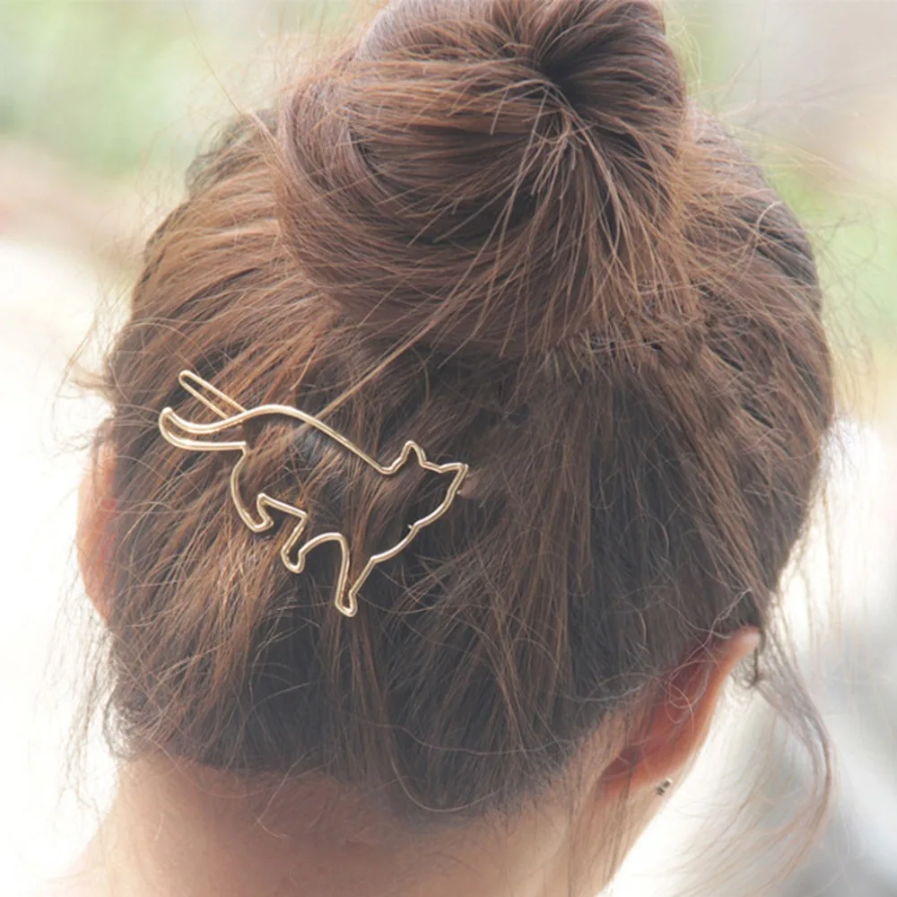 Cute Cat Hair Clips Animal Hollow Cat Hairclip Hairpins For Girls Silver Gold Korean Hairgrip Hair Accessories Dropship Hot Sale
Cute Cat Hair Clips Animal Hollow Cat Hairclip Hairpins For Girls Silver Gold Korean Hairgrip Hair Accessories Dropship Hot Sale
