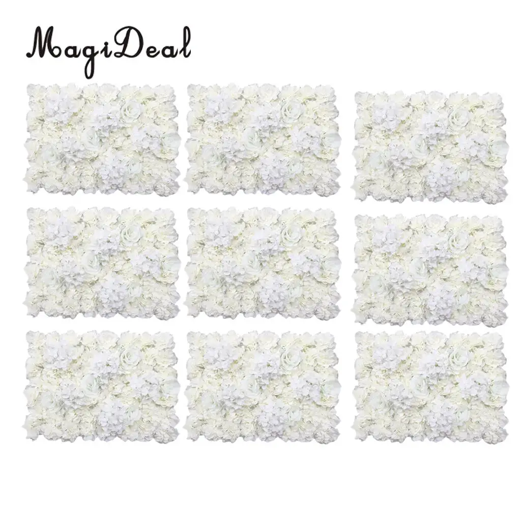 MagiDeal 9pcs Artificial Flower Wall Wedding Venue Flower Pillar Main Road Decor 60 x 40cm
MagiDeal 9pcs Artificial Flower Wall Wedding Venue Flower Pillar Main Road Decor 60 x 40cm
