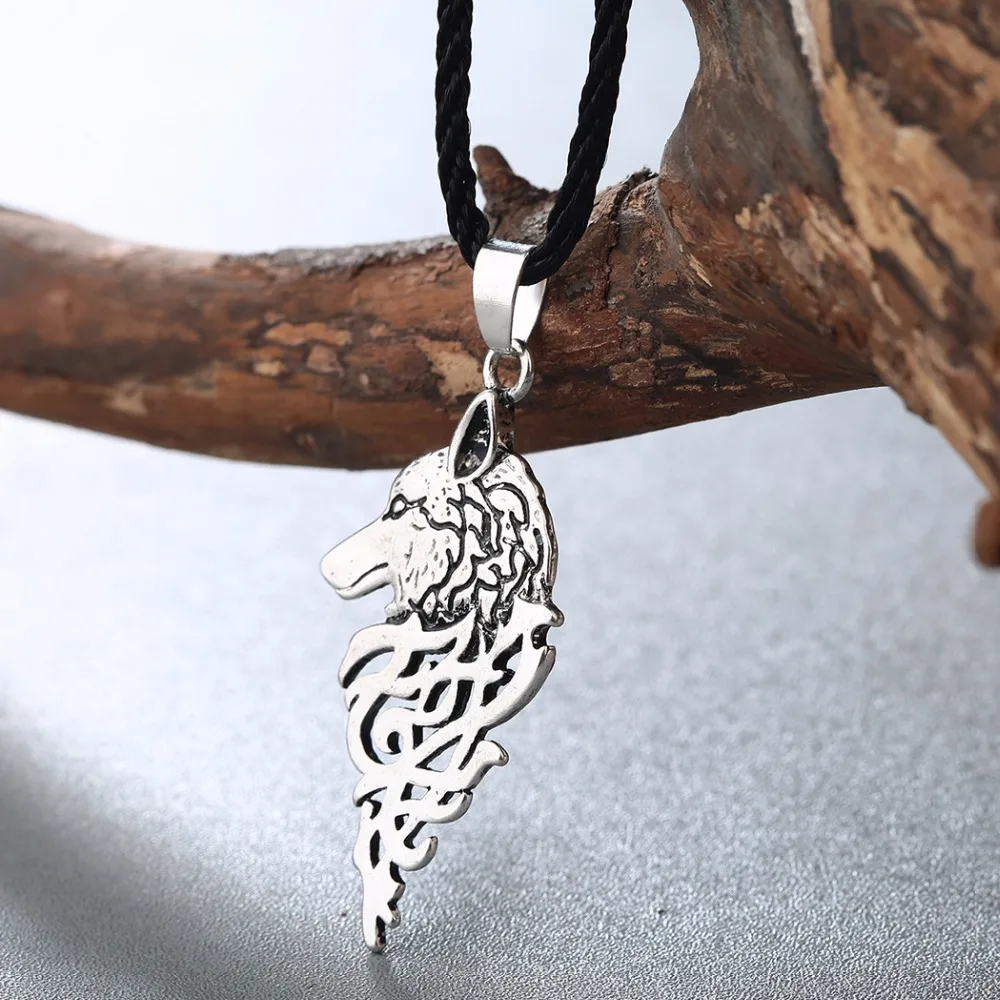 Kinitial Viking Wolf With Cross Knot Necklaces Antique Bronze Animal Wolf Head Charm Pendant Ethnic Necklace Jewelry
Kinitial Viking Wolf With Cross Knot Necklaces Antique Bronze Animal Wolf Head Charm Pendant Ethnic Necklace Jewelry