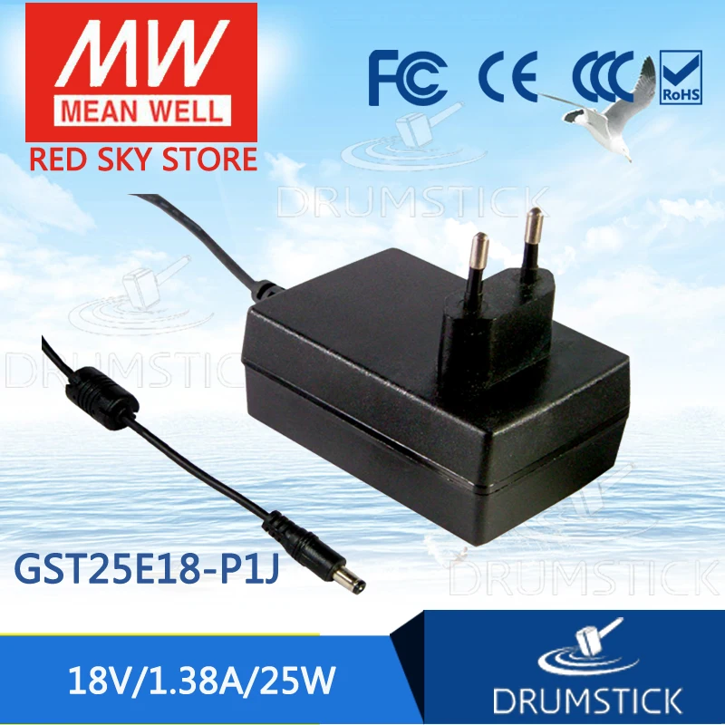 (Only 11.11)MEAN WELL GST25E18-P1J (6Pcs) 18V 1.38A meanwell GST25E 18V 25W AC-DC High Reliability Industrial Adaptor
(Only 11.11)MEAN WELL GST25E18-P1J (6Pcs) 18V 1.38A meanwell GST25E 18V 25W AC-DC High Reliability Industrial Adaptor