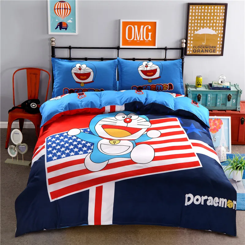 Doraemon nordic Детский комплект постельных принадлежностей/doona простыня наволочка