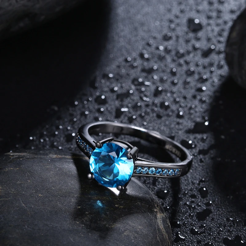 Garilina fashion jewelry trinket Black Gun Plated Blue cubic zirconia Women's rings Wholesale Retail AR2198
Garilina fashion jewelry trinket Black Gun Plated Blue cubic zirconia Women's rings Wholesale Retail AR2198