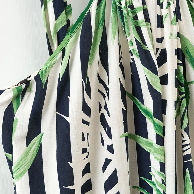 Bamboo Striped Cold The Shoulder Jumpsuits Women Nice Summer Fashion Backless Sleeveless Playsuits Woman Casual Jumpsuits Female
Bamboo Striped Cold The Shoulder Jumpsuits Women Nice Summer Fashion Backless Sleeveless Playsuits Woman Casual Jumpsuits Female
