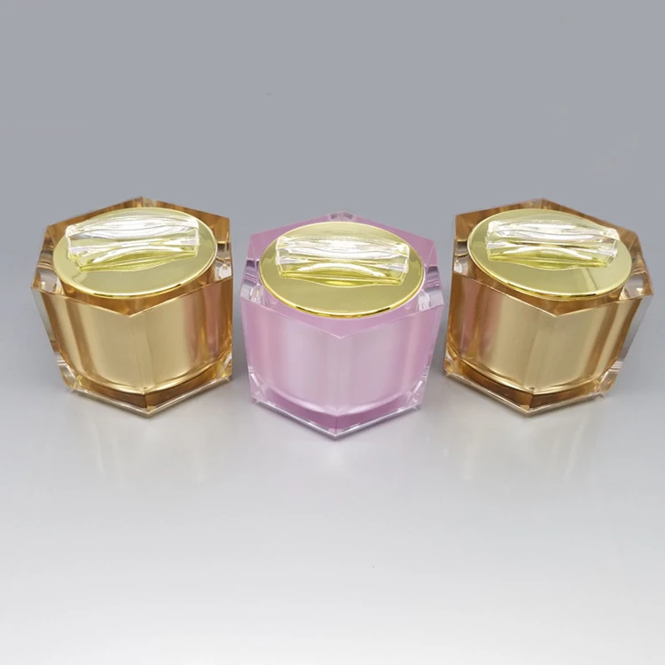 12pcs,20G Empty Hexagon Pink.Gold.Black Acrylic Cosmetic Cream Jar,Makeup Face Cream Eye Cream Body Lotion Container
12pcs,20G Empty Hexagon Pink.Gold.Black Acrylic Cosmetic Cream Jar,Makeup Face Cream Eye Cream Body Lotion Container